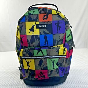 Fortnite Licensed Multiplier 15" Checkered Camouflage Backpack